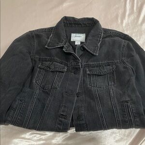 Black jean jacket